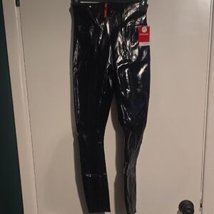 SPANX Black Faux Leather Leggings